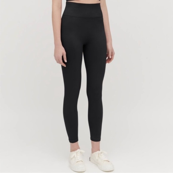 Cuyana Pants - Cuyana Stretch High Waist Leggings Black Small / Medium